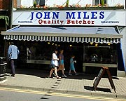 Butchers Shop John Miles quality butcher butchers delicatessen Ledbury Herefordshire uk british rare breeds traditional meat